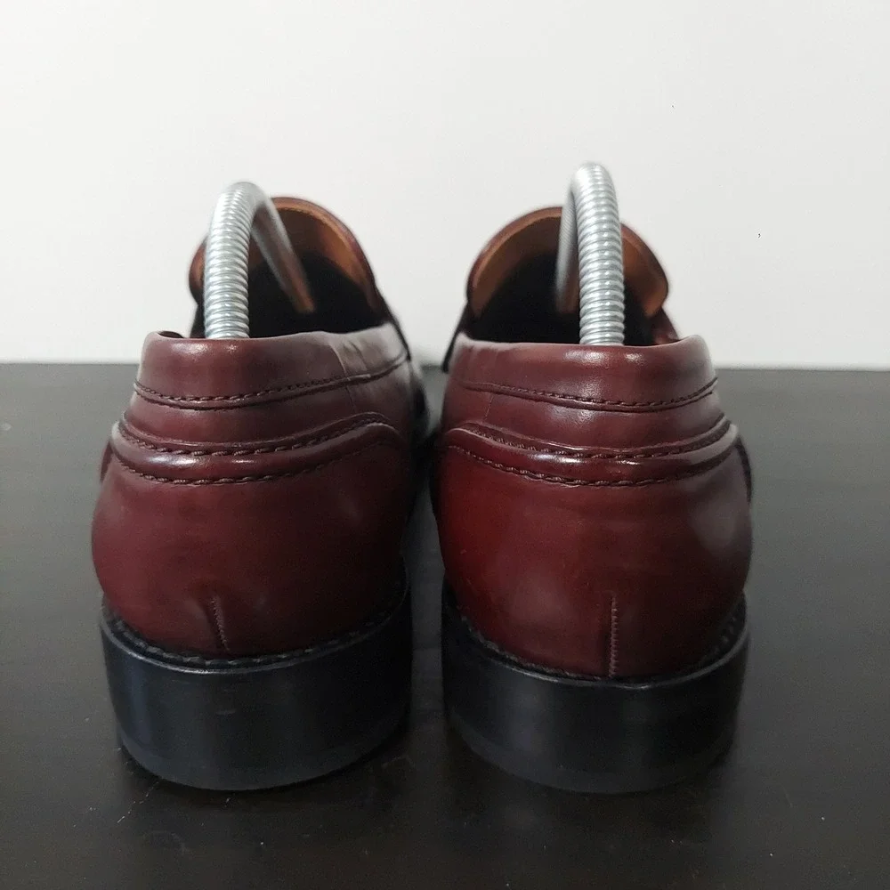 Allen Edmonds Eli Loafer Mens 8.5 D Burgundy Leather Penny Loafers 5940